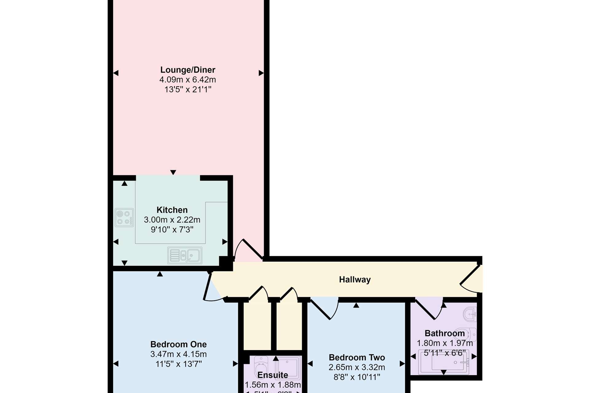 SPACIOUS TWO DOUBLE BEDROOM APARTMENT IDEAL FOR FIRST TIME BUYERS OR BUY TO LET