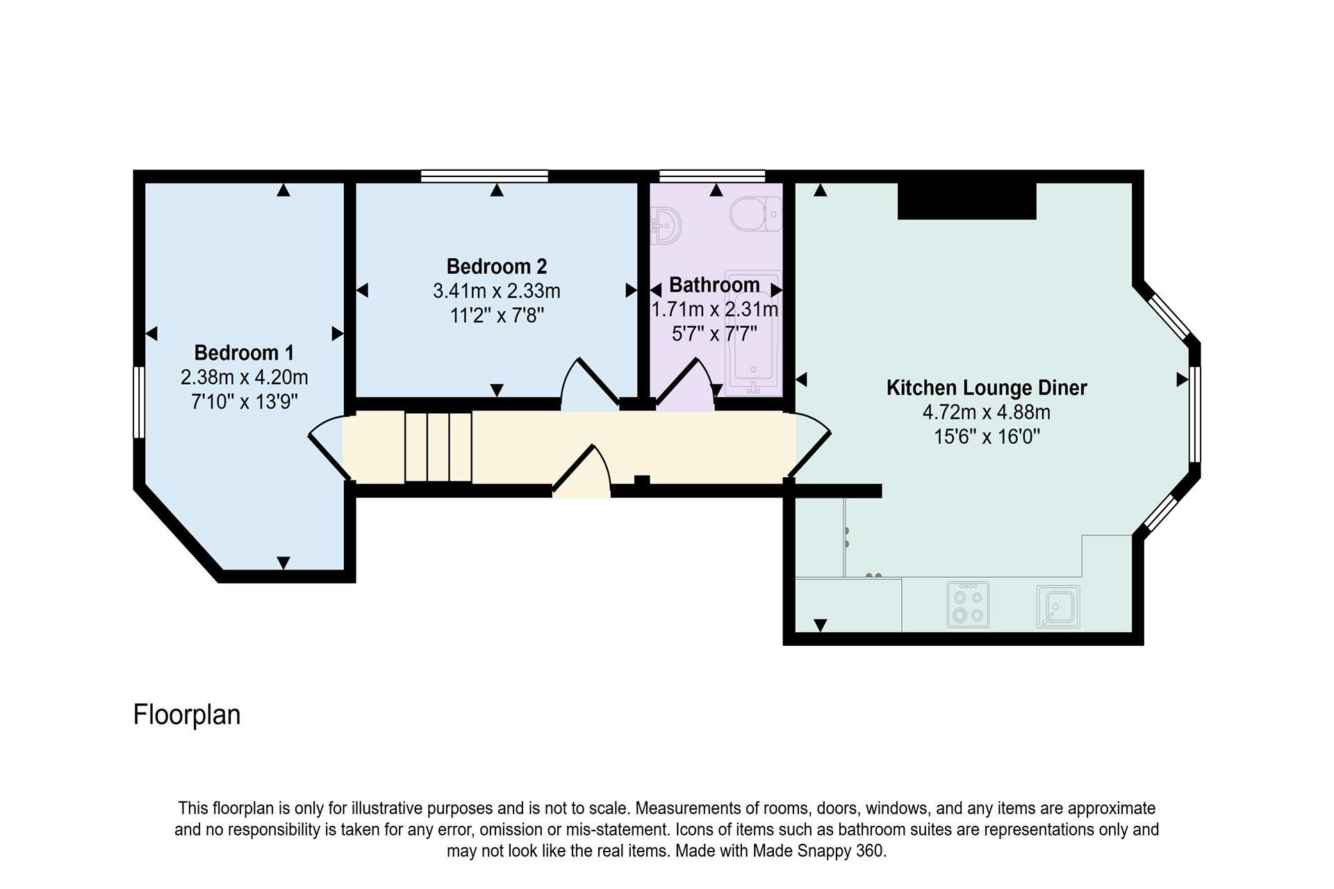 Flat 3, 23 Westby Road